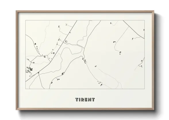 Une affiche de carte sur Tirent