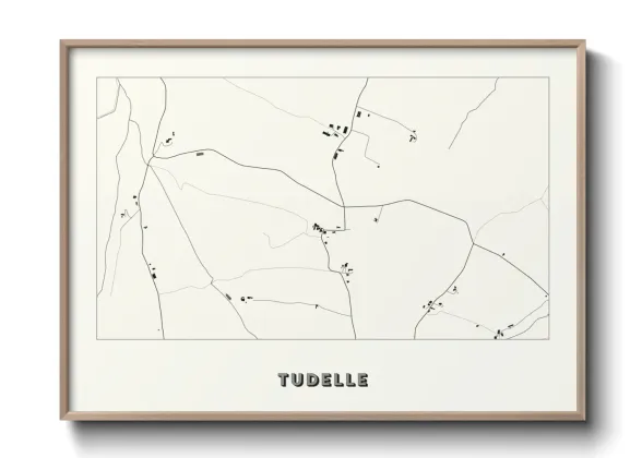 Une affiche de carte sur Tudelle