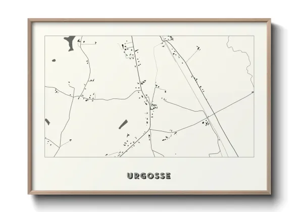 Une affiche de carte sur Urgosse