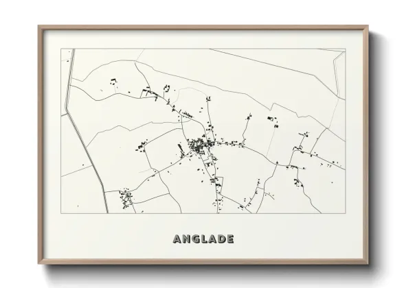 Une affiche de carte sur Anglade