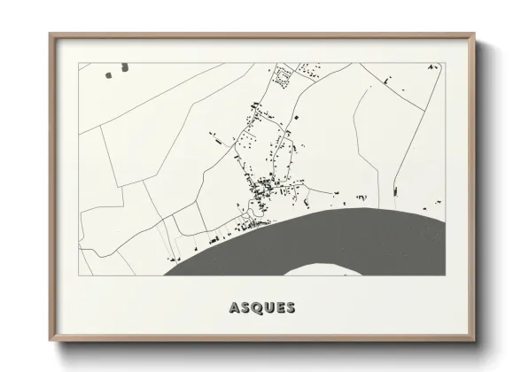 Une affiche de carte sur Asques