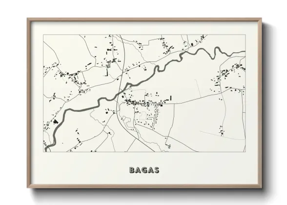 Une affiche de carte sur Bagas