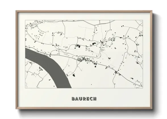 Une affiche de carte sur Baurech
