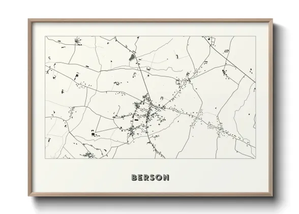 Une affiche de carte sur Berson