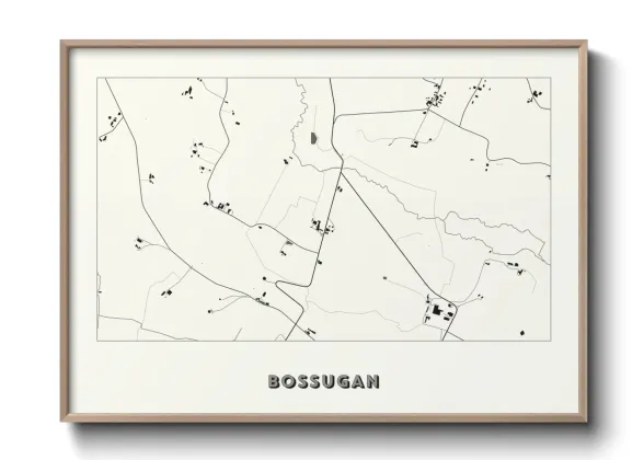 Une affiche de carte sur Bossugan
