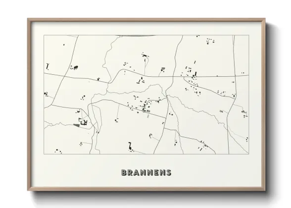 Une affiche de carte sur Brannens