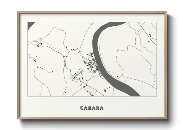 Une affiche de carte sur Cabara