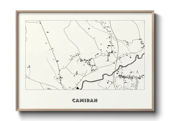 Une affiche de carte sur Camiran