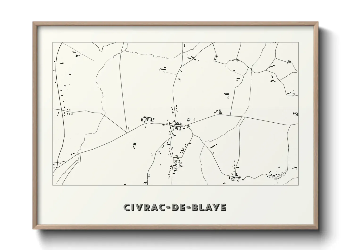 Un poster carteCivrac-de-Blaye