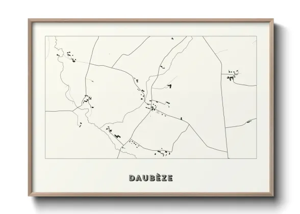Une affiche de carte sur Daubèze