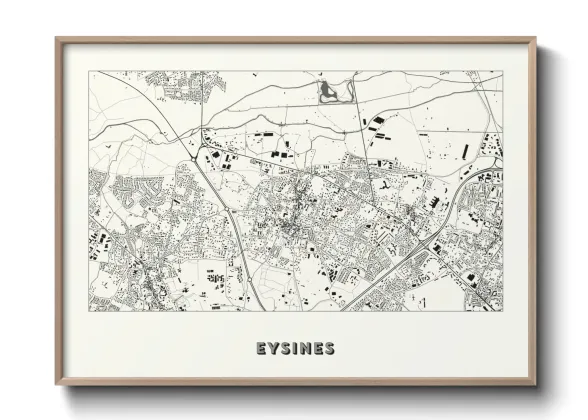 Une affiche de carte sur Eysines
