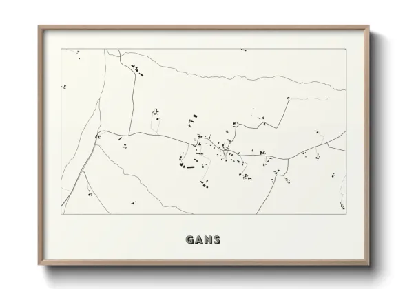 Une affiche de carte sur Gans