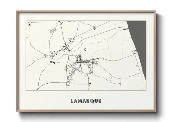 Une affiche de carte sur Lamarque
