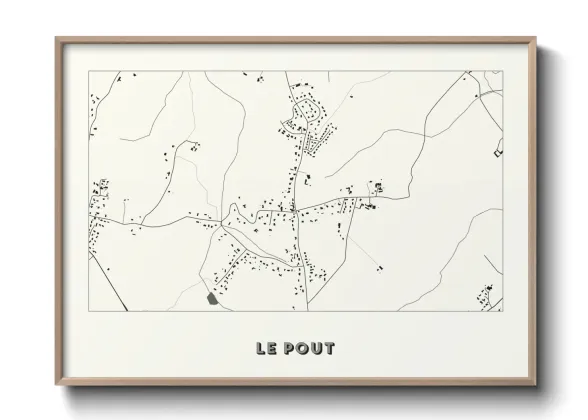 Une affiche de carte sur Le Pout