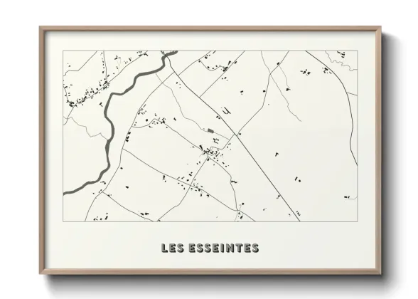 Une affiche de carte sur Les Esseintes