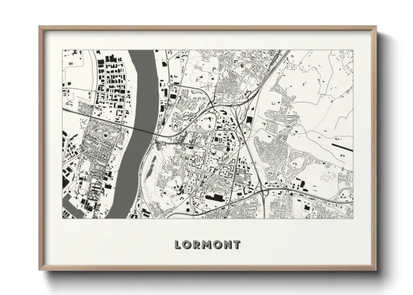 Une affiche de carte sur Lormont
