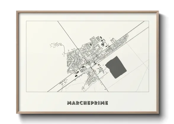 Une affiche de carte sur Marcheprime