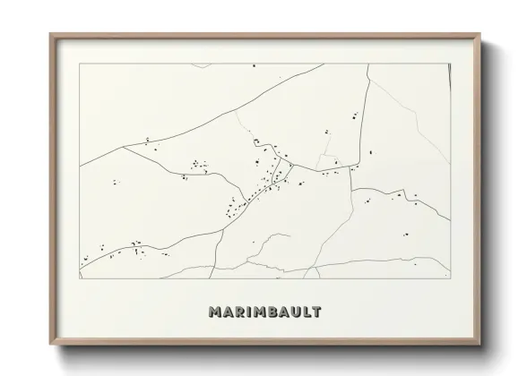 Une affiche de carte sur Marimbault