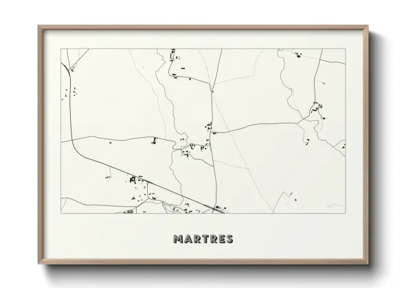 Une affiche de carte sur Martres