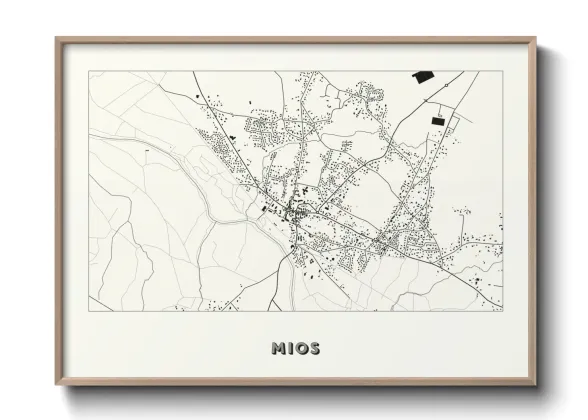 Une affiche de carte sur Mios