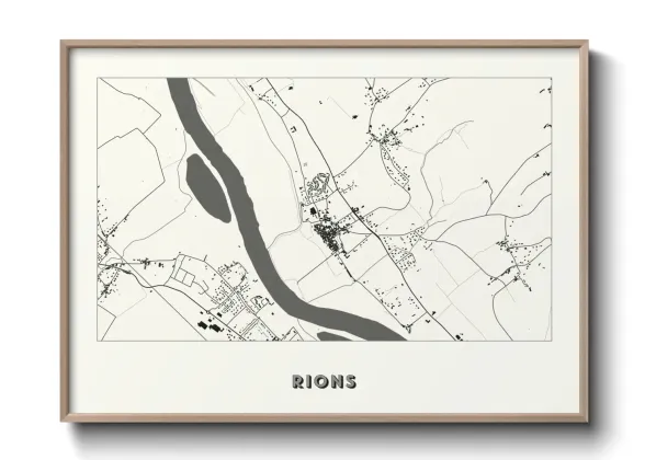 Une affiche de carte sur Rions