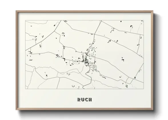 Une affiche de carte sur Ruch