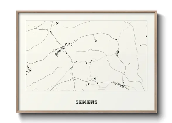 Une affiche de carte sur Semens