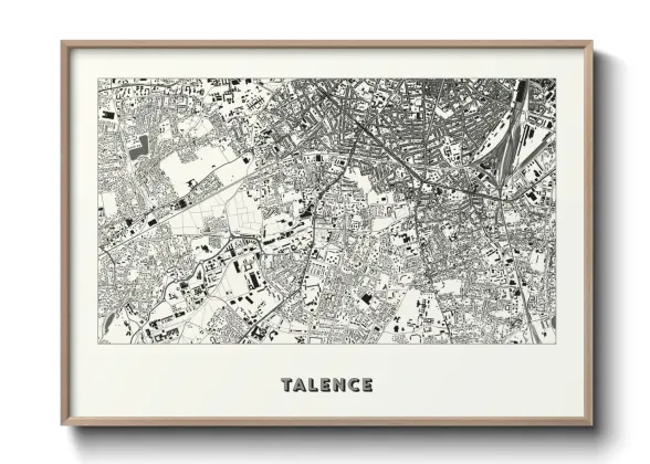 Une affiche de carte sur Talence