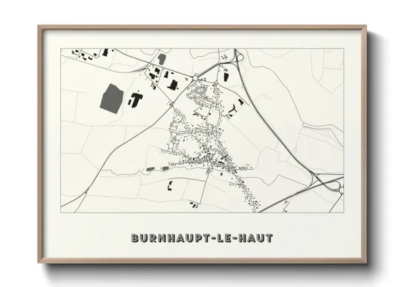 Une affiche de carte sur Burnhaupt-le-Haut