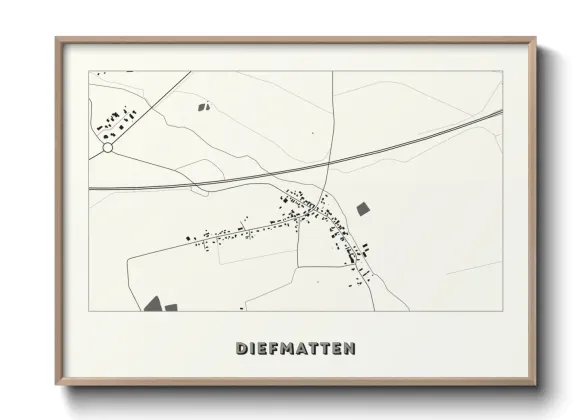 Une affiche de carte sur Diefmatten