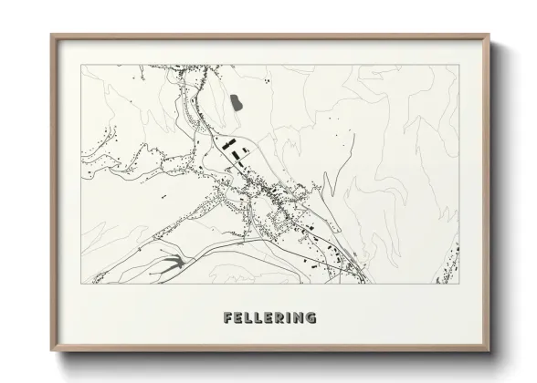 Une affiche de carte sur Fellering