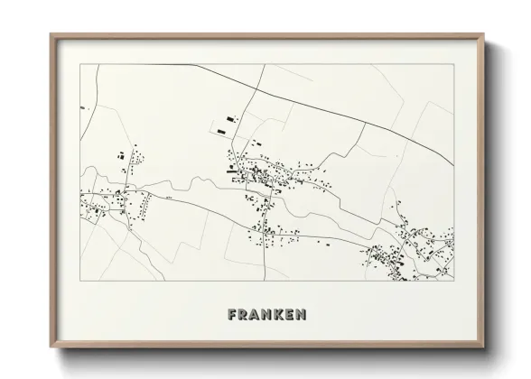 Une affiche de carte sur Franken