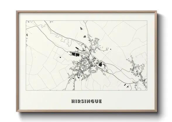 Une affiche de carte sur Hirsingue