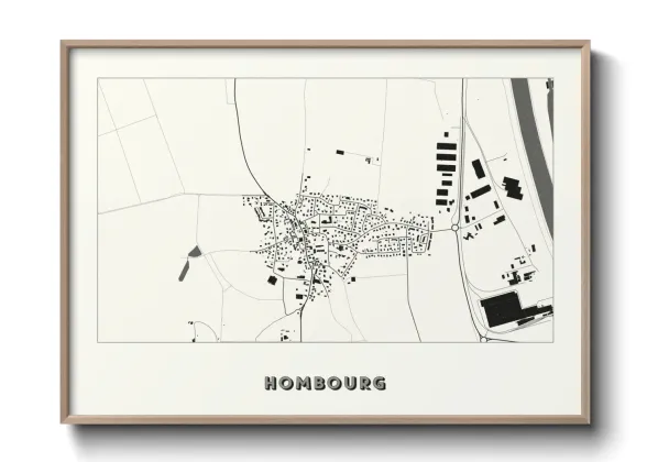 Une affiche de carte sur Hombourg