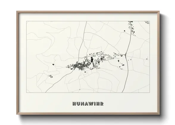 Une affiche de carte sur Hunawihr
