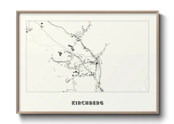 Une affiche de carte sur Kirchberg