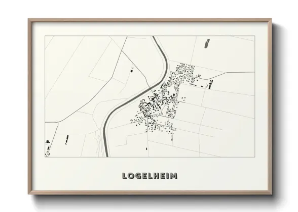 Une affiche de carte sur Logelheim