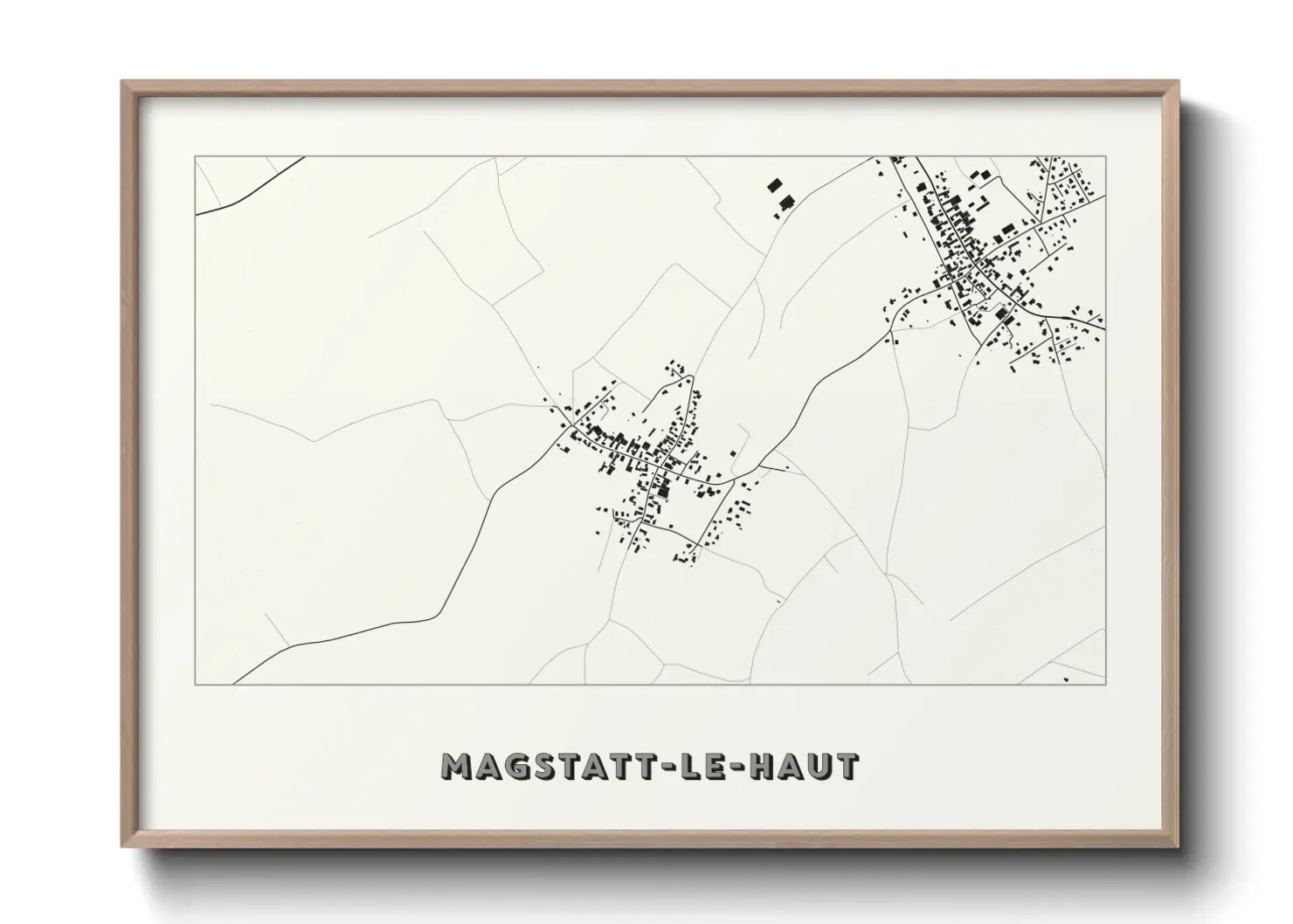 Un poster carteMagstatt-le-Haut