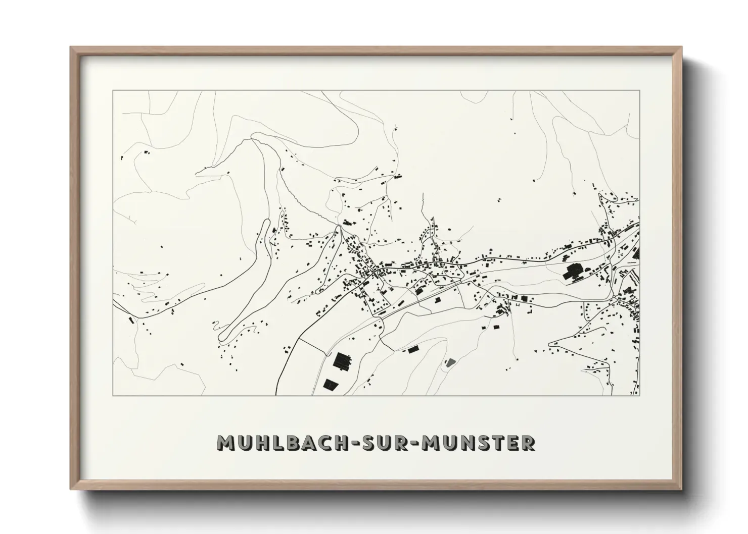 Un poster carteMuhlbach-sur-Munster