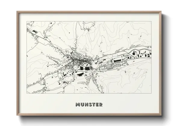 Une affiche de carte sur Munster