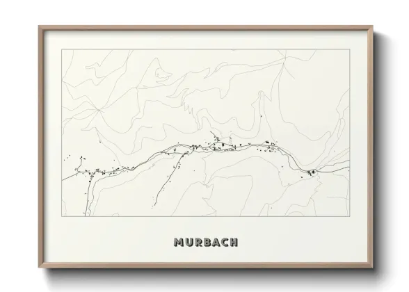 Une affiche de carte sur Murbach