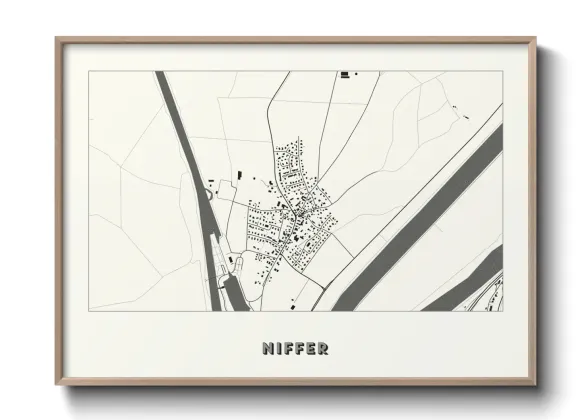Une affiche de carte sur Niffer