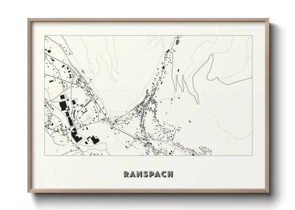 Une affiche de carte sur Ranspach