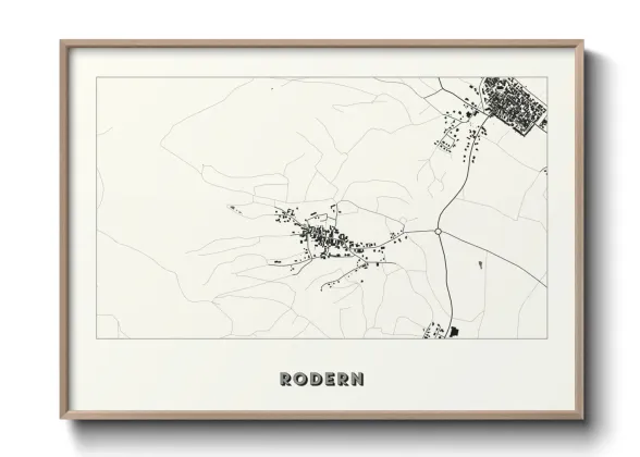 Une affiche de carte sur Rodern