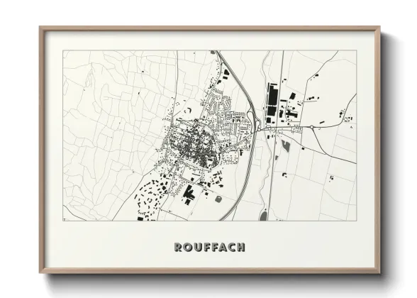 Une affiche de carte sur Rouffach