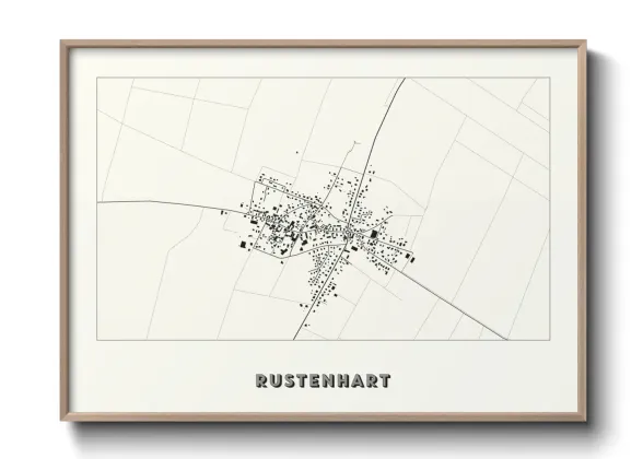 Une affiche de carte sur Rustenhart