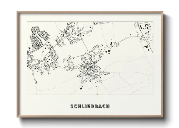 Une affiche de carte sur Schlierbach