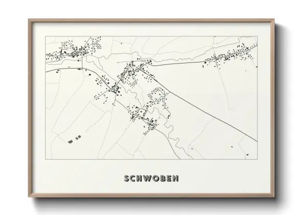 Une affiche de carte sur Schwoben