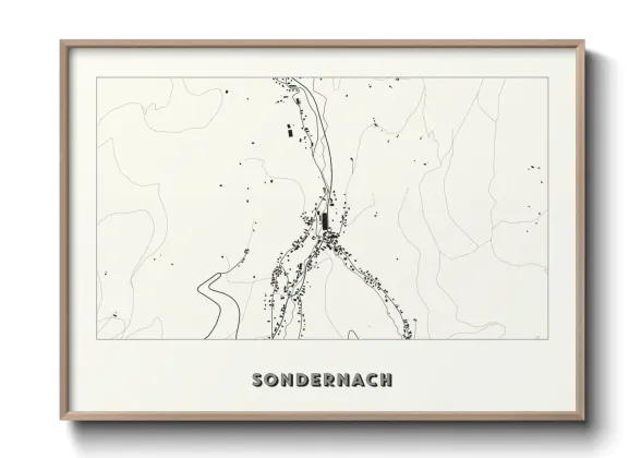 Une affiche de carte sur Sondernach