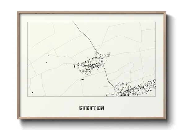 Une affiche de carte sur Stetten